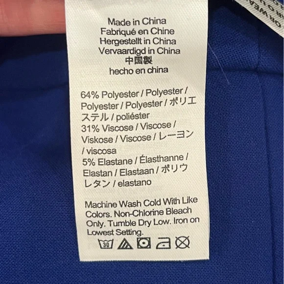 J. Crew Royal Blue Women's Trousers Kate Pant Size 10 Style BK251 - Picture 5 of 7